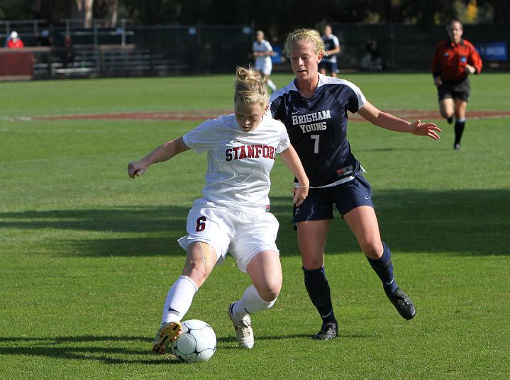 010NCAA BYU vs Stanford-.JPG - 2009 NCAA Women's Soccer Championships second round, Brigham Young University vs. Stanford. Stanford wins 2-0 and advances to the round of 16.